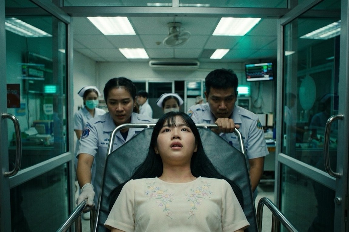 Ing, 19, wheeled into the emergency department on a trolley by two nurses, staring at the ceiling.